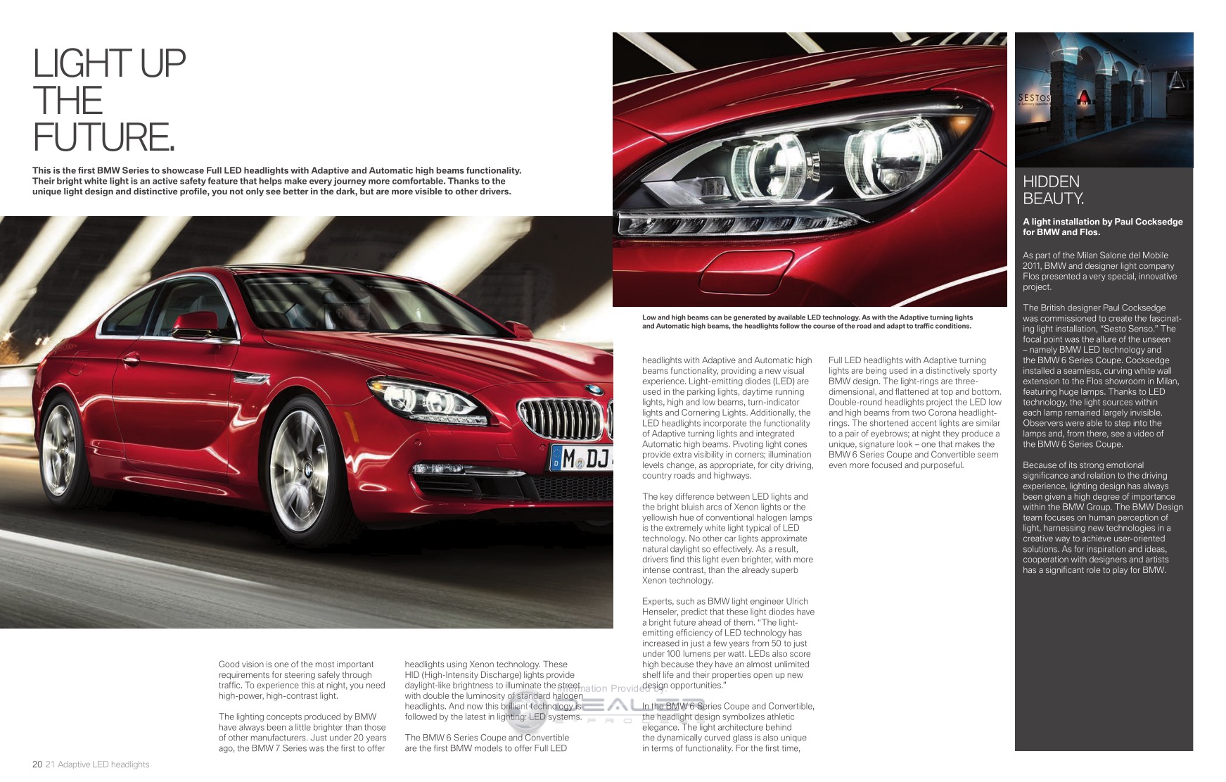 2012 BMW 6-Series Brochure Page 7